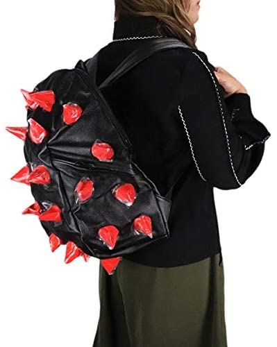 h　個性的トゲトゲリュックユニークなブラックバックパック Amazon.co.jp: バックパック パンク トゲトゲ リュックサック ユニーク